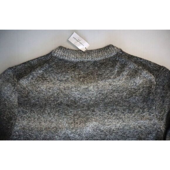Banana Republic 734483-031 Men’s Sz L Gray Gradient Crew Neck Wool Blend Sweater - Picture 5 of 8